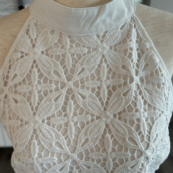 SHEIN white and dark pink dress size large - Picture 4 of 10